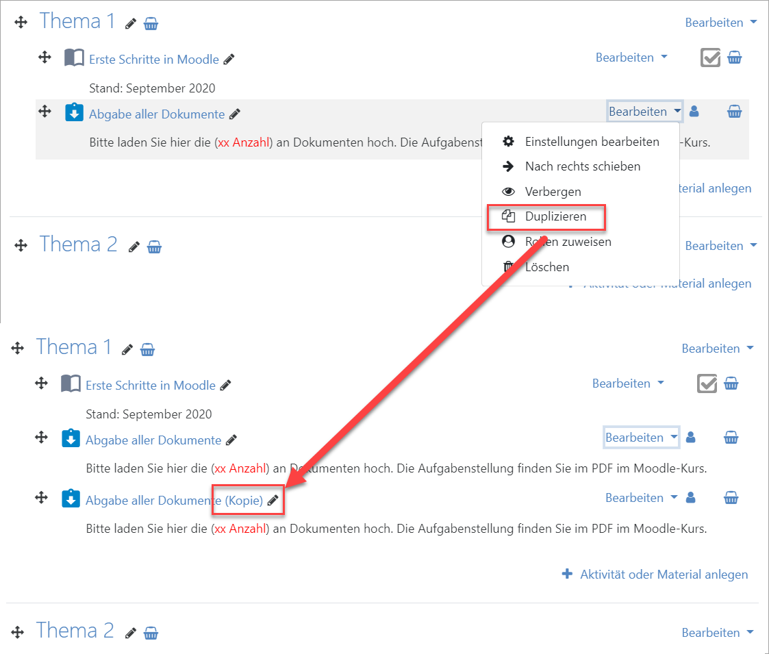 Neuerungen in Moodle 3.9: Für Lehrende | E-Learning